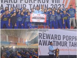 Berikan Reward Atlet Peraih Medali Porprov VIII JATIM 2023, Bupati Fandi Akhmad Yani  Serahkan Rp 9,2 Miliar