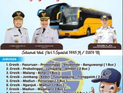Kabar Gembira, Pemkab Gresik Buka Mudik Gratis 2024 untuk 8 Rute Kota/Kabupaten