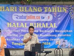 Pemimpin Redaksi RADARJATIM.CO Berpesan Di HUT ke 3: Tetap Berkarya Menyajikan Berita Akurat, Berimbang dan Bertanggungjawab