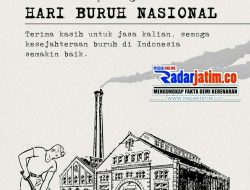 Selamat Hari Buruh, Pemred RADARJATIM.CO Berharap Kesejahteraan Buruh Meningkat