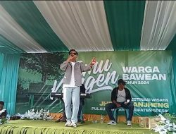 Penampilan Artis D’Academy Asia 6, Hazman Sanjaya Menarik Ratusan Pengunjung WJL