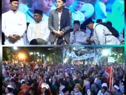 Ngaji Bareng Gus Iqdam 1 Muharam 1446 H.Dibanjiri Ribuan Jamaah di Alun-alun Lamongan