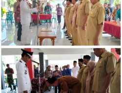 Resmi Lantik Kasun dan Mutasi 5 Perangkat Desa, Kades Karangsemanding M. Zaini Berpesan Bekerja Sesuai Tugas dan Wewenang