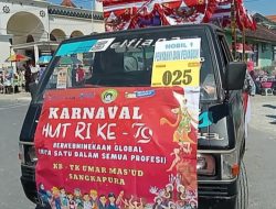 Meriahkan HUT RI ke 79, Pemerintah Kecamatan Sangkapura Gelar Parade Karnaval PAUD