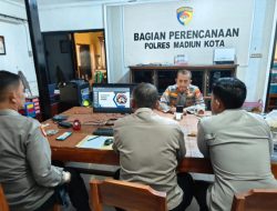 Personil Bagren Polres Madiun Kota Ikuti Program Polri Belajar Daring