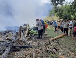 Lupa Matikan Kompor Gas, Rumah Pasutri Ludes Dilahap si Jago Merah di Desa Kebalanpelang Babat