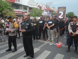 Polres Madiun Kota Sukses Kawal Deklarasi Kampanye Damai Pilkada Serentak