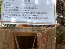 Pembangunan Pengelolaan Sampah di Desa Sungai Teluk Disorot LSM GMBI, Ini Respon Camat Sangkapura 