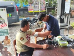 Dokes Polres Jembrana Gelar Pemeriksaan Kesehatan Rutin untuk Personil Polsek Kawasan Pelabuhan Gilimanuk