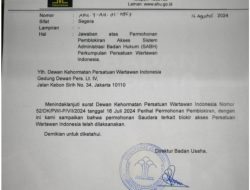 Surat AHU PWI Diblokir, Hendry Ch. Bangun Tidak Punya Legal Standing