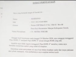 Rekanan CV Mitra Teknik Mengakui Pasang Pipanisasi Pelanggan Tidak Sesuai RAB di Desa Gedangkulut