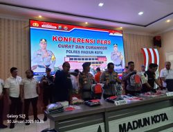 Polres Madiun Kota Ungkap Kasus Curanmor dan Curat Brankas