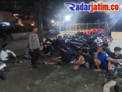Giat Pembubaran dan Tertibkan Pelaku Balapan Liar, 13 Remaja dan 7 Sepeda Motor Diamankan Polsek Mojoagung