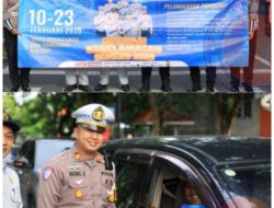 Satlantas Polres Gresik Kampanyekan Keselamatan Berlalu Lintas dalam Ops Semeru 2025