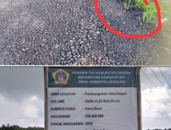 TPK Hanya Boneka, Kades Kebontelukdalam Monopoli Semua Proyek Desa