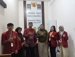 Mahasiswa FH UMM Ikuti Proses Peralihan Hak atas Tanah Bersama Purwaning Rahayu Sisworini, S.H., M.Kn. dan Pejabat Lelang Kelas II Malang