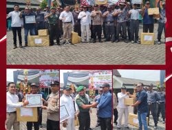 Ajang Kesiapan Sebagai Pelindung Masyarakat, Kecamatan Benjeng Menggelar lomba PBB Linmas Antar Desa