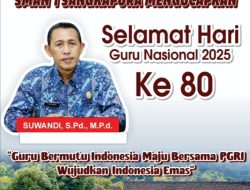 SMAN 1 SANGKAPURA: SELAMAT HARI GURU NASIONAL KE 80 TAHUN 2025