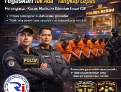 Satreskoba Polres Kediri Tegaskan Tak Ada “Tangkap Lepas”, Penanganan Kasus Narkoba Semua Sesuai SOP