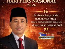 Redaksi RADARJATIM.CO ~ Ucapkan “Selamat Hari Pers Nasional 2026” Untuk Semua Profesi Jurnalis