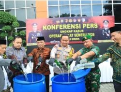 Polres Gresik Gelar Ops Pekat Semeru 2026, Ungkap 78 Kasus, 85 Tersangka Diamankan