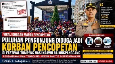 ‎Puluhan Pengunjung Diduga Jadi Korban Pencopetan di Festival Tumpeng Nasi Krawu Balongpanggang, Pengamanan dan Tanggung Jawab Panitia Dipertanyakan
