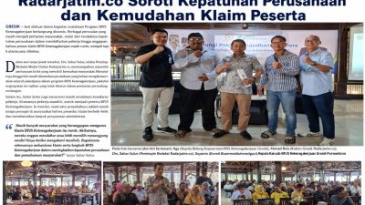 ‎Sesi Tanya Jawab Warnai Sosialisasi BPJS Ketenagakerjaan di Gresik, Peserta Soroti Kepatuhan Perusahaan dan Kemudahan Klaimnya