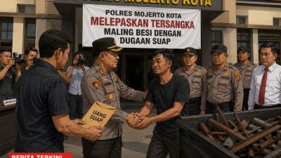 Dugaan Tangkap Lepas Kasus Pencurian Besi di Mojokerto Kota, Tiga Terduga Pelaku Dikabarkan Dipulangkan, Isu Tebusan Ratusan Juta Mencuat