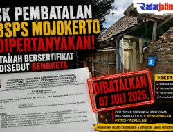 SK Pembatalan BSPS Mojokerto Dipertanyakan, Tanah Bersertifikat Disebut Sengketa