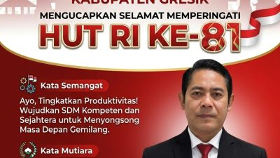 Disnaker Kabupaten Gresik: Dirgahayu Rl 2026 ke 81
