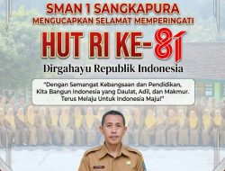 SMAN 1 Sangkapura: Dirgahayu Rl 2026 ke 81