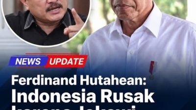 Ferdinand Hutahean: Indonesia Rusak karena Jokowi, Jangan Mau Diperdaya Demi Politik dan Keluarganya