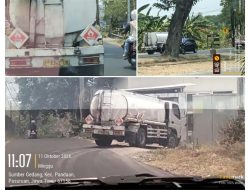 Truk Tangki Berlogo NJE Masuk Gudang di Pandaan, Dugaan Penyalahgunaan Bio Solar Subsidi Mendesak Diusut
