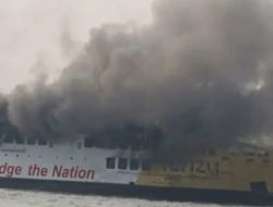 KMP Batu Mandi Terbakar di Perairan Merak, Api Muncul Saat Kapal Antre Sandar